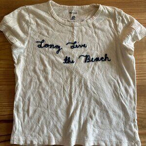 Madewell x Surfrider Foundation long live the beach tee womens small